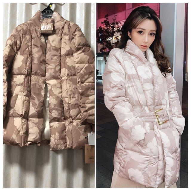 入荷now 口コミ eimy by 【12/20まで】花柄ダウンジャケットの 入荷now 口コミ eimy by 【12/20まで】花柄ダウンジャケットの