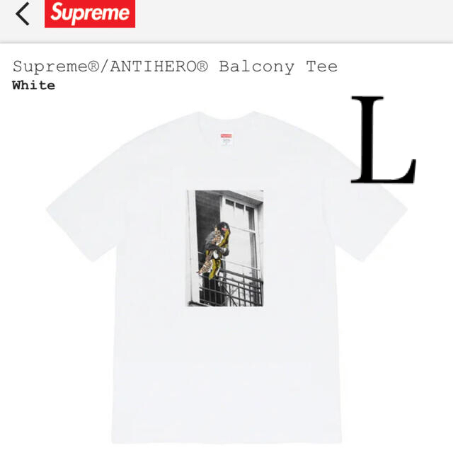 Supreme　ANTIHERO　Balcony Tee  Lサイズ