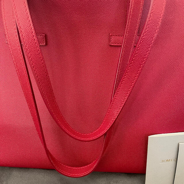 販促 激安 定価15万 TOM FORD トムフォード トートバッグ レッド