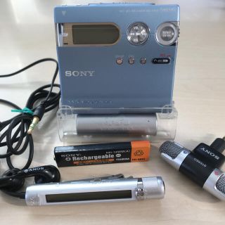 ソニー(SONY)の【極美品DE完動品】SONY NetMD WALKMAN MZ-N910(ポータブルプレーヤー)