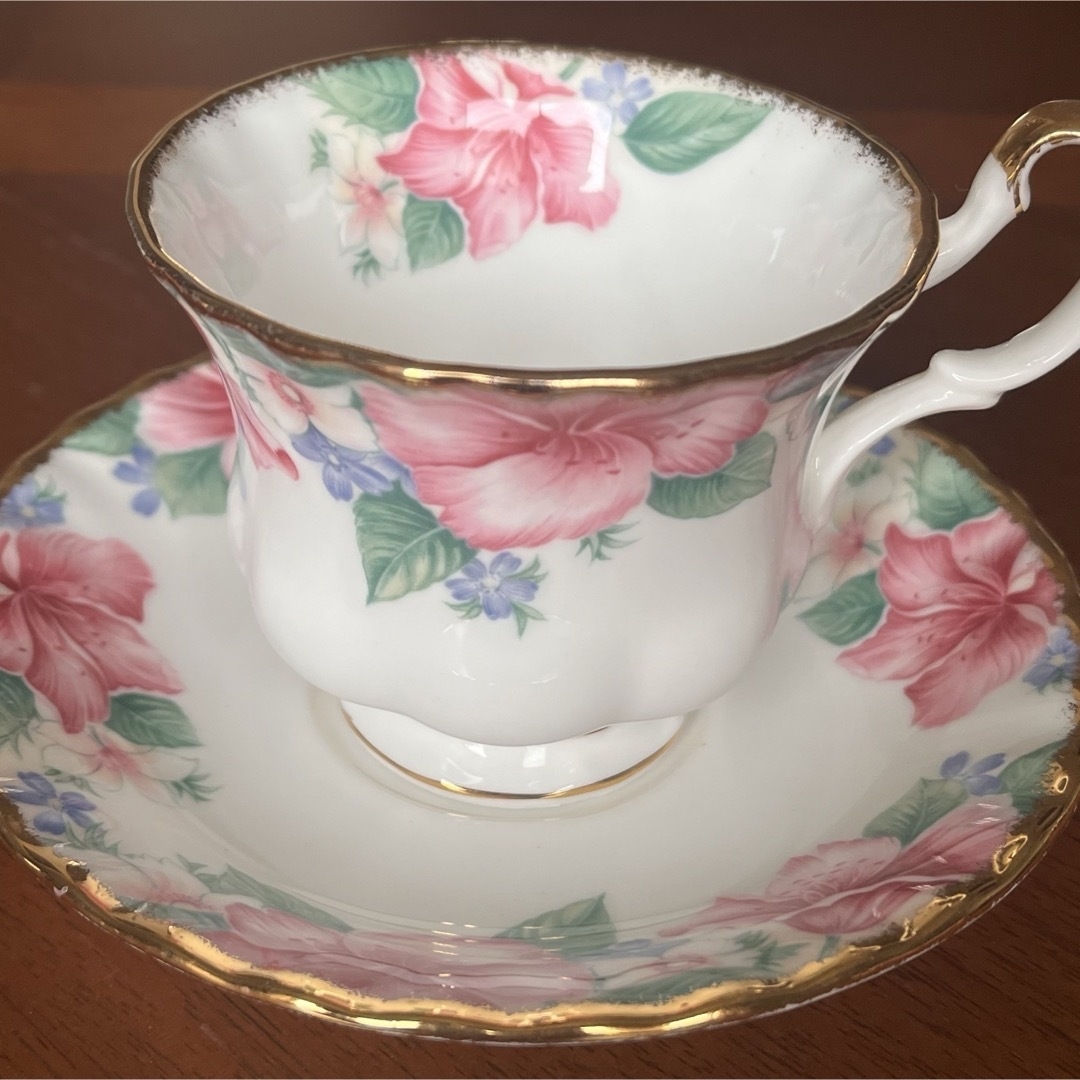 ROYAL ALBERT(ロイヤルアルバート)の【希少品】英国製　ロイヤルアルバート★リディア★C/S   インテリア/住まい/日用品のキッチン/食器(食器)の商品写真