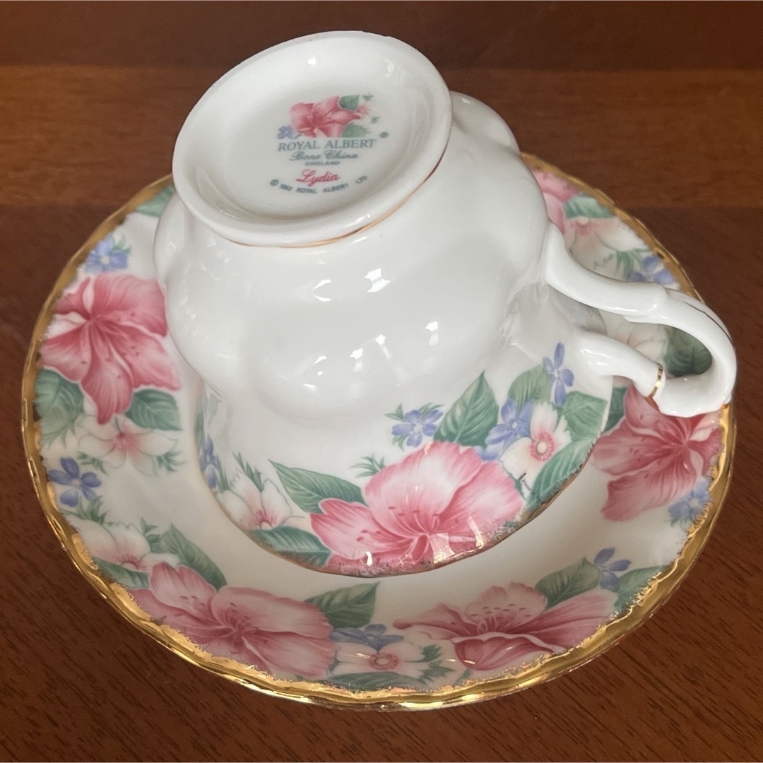 ROYAL ALBERT(ロイヤルアルバート)の【希少品】英国製　ロイヤルアルバート★リディア★C/S   インテリア/住まい/日用品のキッチン/食器(食器)の商品写真