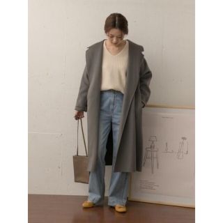 アーバンリサーチドアーズ(URBAN RESEARCH DOORS)の【新品】URBAN RESEARCH DOORS ロングチェスターガウンコート(ロングコート)