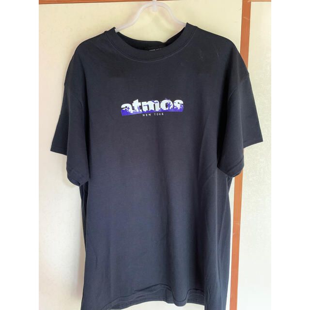 atmos(アトモス)のwind and sea & atmos コラボTシャツ　Lサイズ　黒 メンズのトップス(Tシャツ/カットソー(半袖/袖なし))の商品写真
