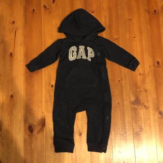 ベビーギャップ(babyGAP)のbaby gap スウェット カバーオール パーカー 80(カバーオール)