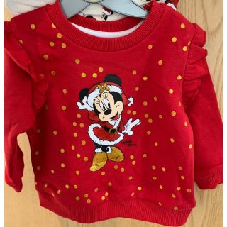 ディズニー(Disney)のDisneyクリスマス子ども服セット80〜85(Ｔシャツ)