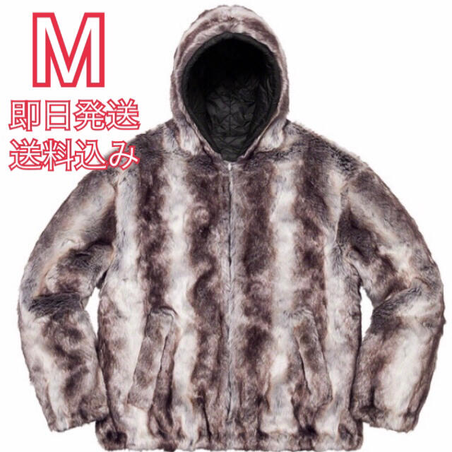 M Faux Fur Reversible Hooded Jacket