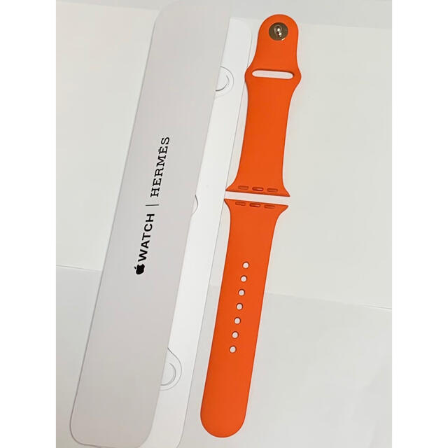 Apple Watch(アップルウォッチ)のApple Watch HERMES 限定 オレンジ スポーツバンド 40mm レディースのファッション小物(腕時計)の商品写真