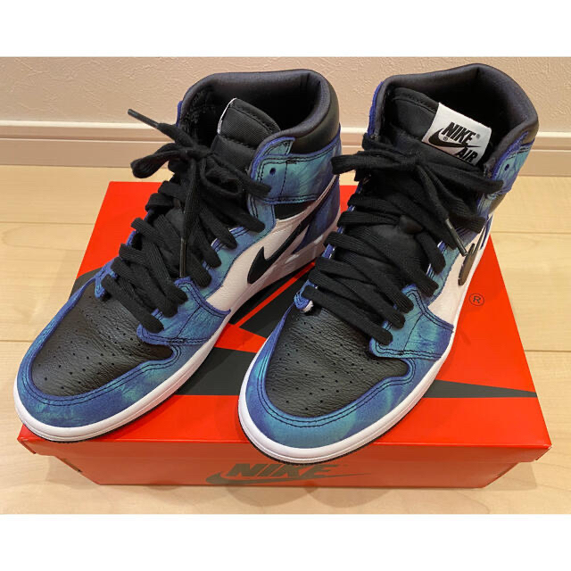 NIKE(ナイキ)の【超美品24.5cm】AIR JORDAN 1 HIGH TIE-DYE AJ1 レディースの靴/シューズ(スニーカー)の商品写真