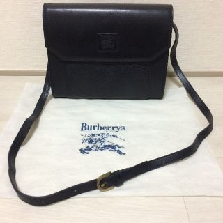 バーバリー(BURBERRY)のバーバリー ショルダーバッグ 黒 レザー 本革(ショルダーバッグ)