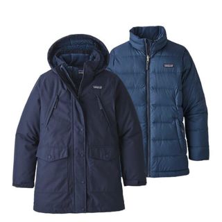 パタゴニア(patagonia)の新品　パタゴニア　ガールズ トレス スリーインワン パーカー 68030(ダウンジャケット)