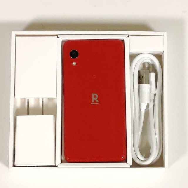 Rakuten(ラクテン)の楽天mini　レッド スマホ/家電/カメラのスマートフォン/携帯電話(スマートフォン本体)の商品写真