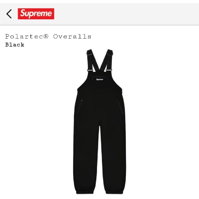 Supreme(シュプリーム)の本日限定値下げ　supreme polartec overalls メンズのパンツ(サロペット/オーバーオール)の商品写真