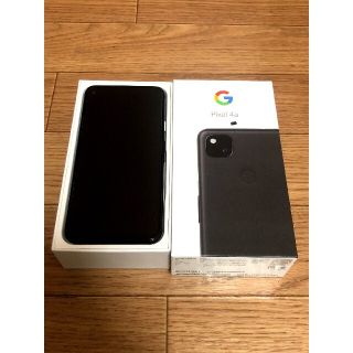 アンドロイド(ANDROID)のpixel4a ブラック 128GB SIMフリー(スマートフォン本体)