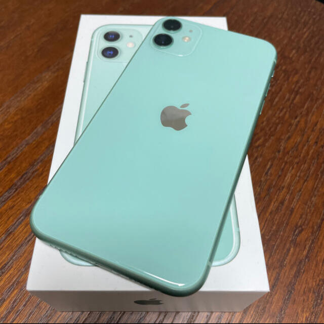超話題新作 iPhone - iPhone 11 グリーン 64 GB SIMフリー