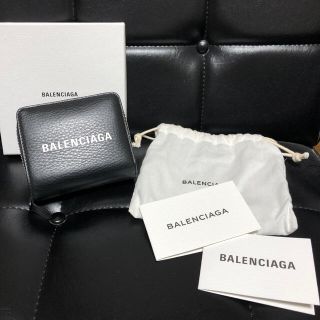 バレンシアガ(Balenciaga)のバレンシアガ　エブリデイ　ビルフォールド　二つ折り財布　黒(財布)