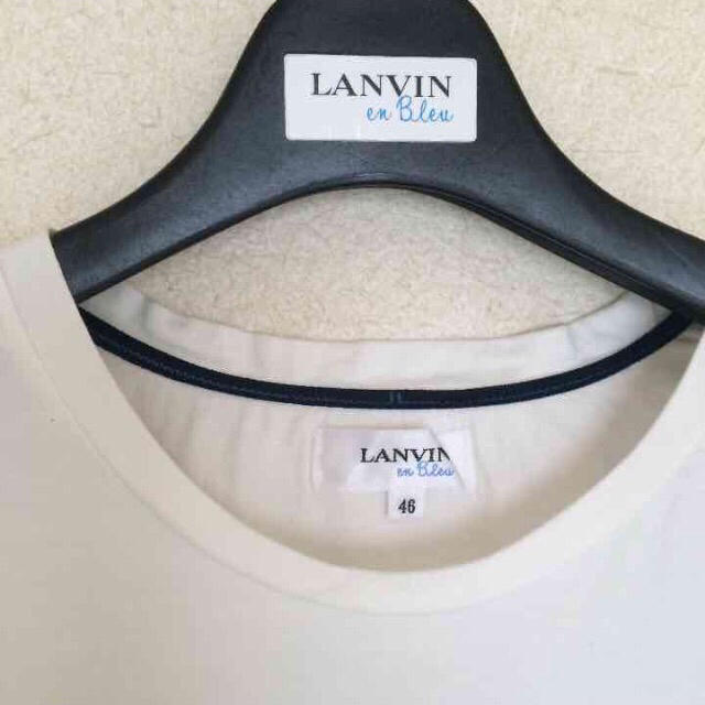 LANVIN en Bleu(ランバンオンブルー)のLanvin en Blue 白Tシャツ メンズのトップス(Tシャツ/カットソー(半袖/袖なし))の商品写真