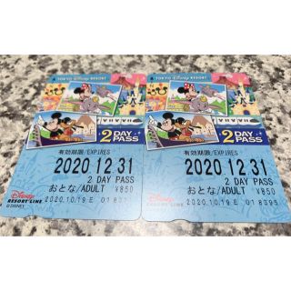 ディズニー(Disney)のディズニーリゾートライン　フリーパス　2days 未使用(遊園地/テーマパーク)