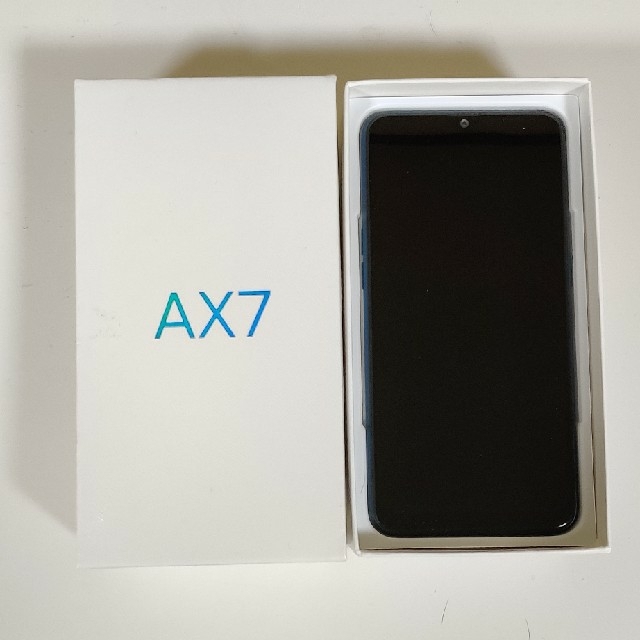 スマートフォン/携帯電話OPPO AX7　ブルー