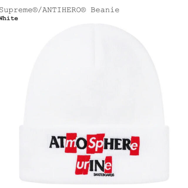 supreme beanie 白メンズ