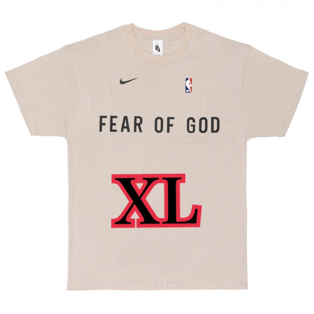 Nike x Fear of God オートミール ウォームアップ Tee