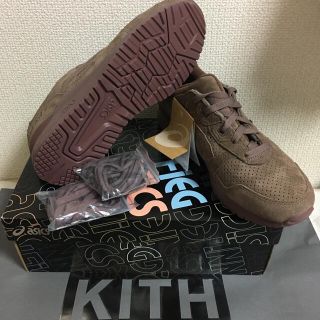 アシックス(asics)のブラウン茶色系　新品27.5cm kith asics gel-lyte3 キス(スニーカー)