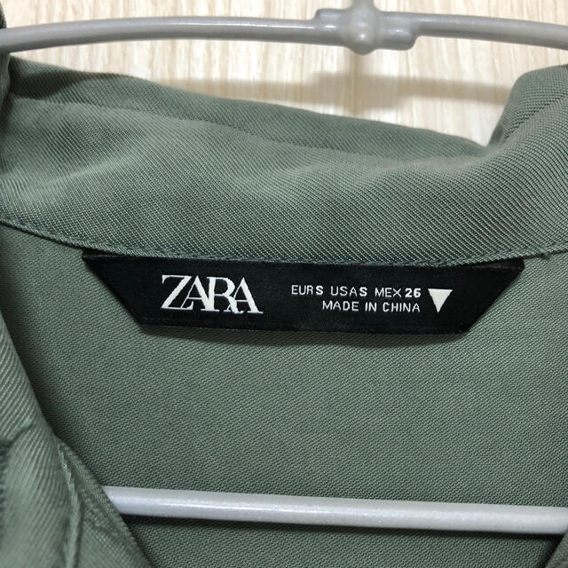 ZARA(ザラ)の【今期新作 】ZARA シャツワンピース Sサイズ レディースのワンピース(ミニワンピース)の商品写真