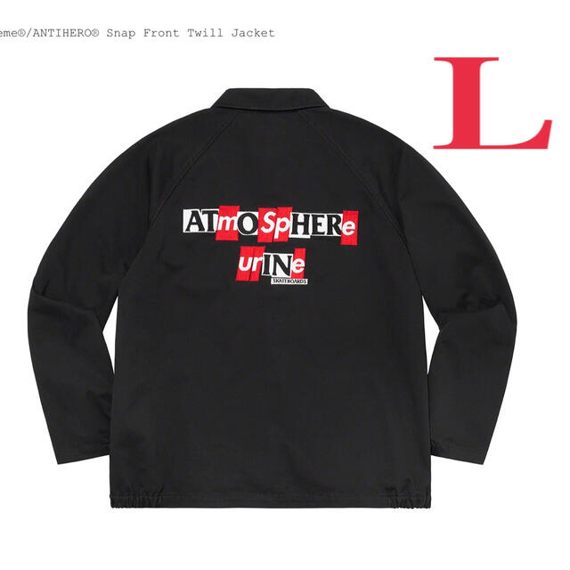 シュプリーム アンタイヒーロー ジャケット 黒 L シュプリーム アンタイヒーロー ジャケット 黒 L