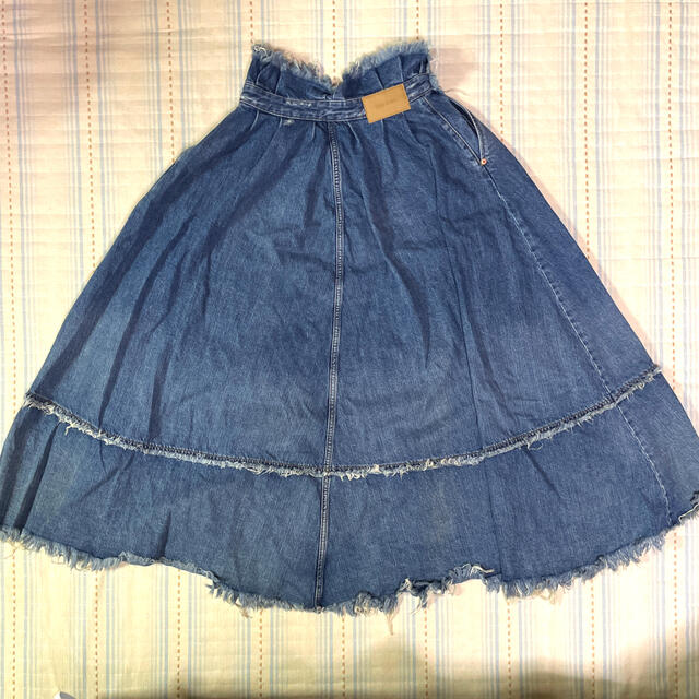 DIESEL(ディーゼル)のDEISSL デニム　フレアスカート レディースのスカート(ロングスカート)の商品写真