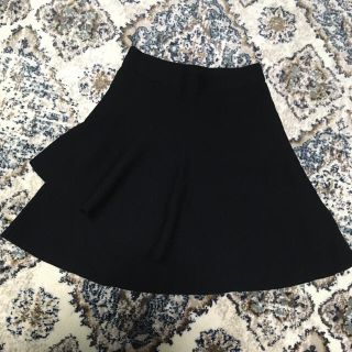 ザラ(ZARA)のZARA♡黒ニットティアードミニスカート(ミニスカート)