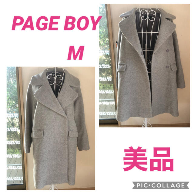 PAGEBOY(ページボーイ)の美品　　PAGE BOY  チェスターコート　M レディースのジャケット/アウター(チェスターコート)の商品写真