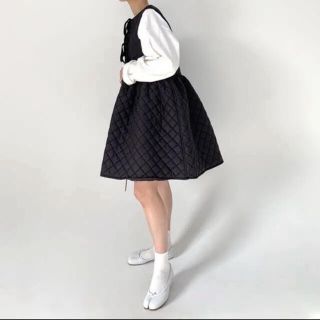 スタイルナンダ(STYLENANDA)のサテンキルティングワンピース(ひざ丈ワンピース)