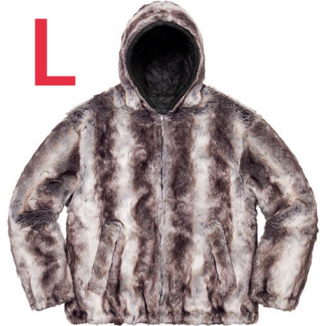 supreme Faux Fur hooded jacket L