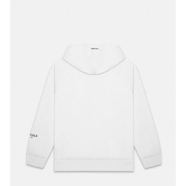 FEAR OF GOD(フィアオブゴッド)のESSENTIALS PULL-OVER HOODIE WHITE Sサイズ メンズのトップス(パーカー)の商品写真