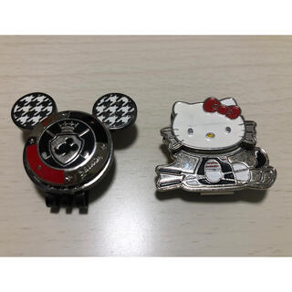ディズニー(Disney)のミッキーマウス＆ハローキティ キャップクリップ2個セット(その他)