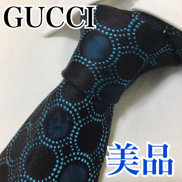 Gucci(グッチ)の美品 グッチ ネクタイ 高級シルク イタリア製  早い者勝ち メンズのファッション小物(ネクタイ)の商品写真