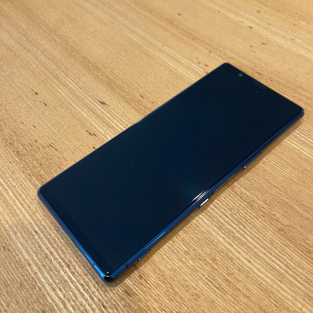 スマホ/家電/カメラ【美品】SONY Xperia5 ブルー 国内版SIMフリー（J9260）