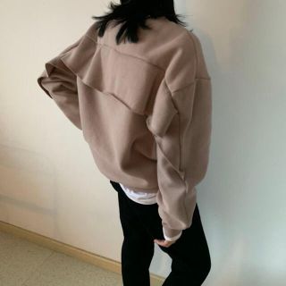 ザラ(ZARA)のimport❁︎バックスタイル フリル 裏起毛 ダメージ加工 スウェット(トレーナー/スウェット)