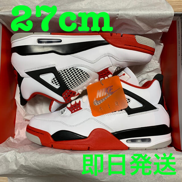 NIKE(ナイキ)のAir Jordan 4 Retro Fire Red エアジョーダン4 メンズの靴/シューズ(スニーカー)の商品写真