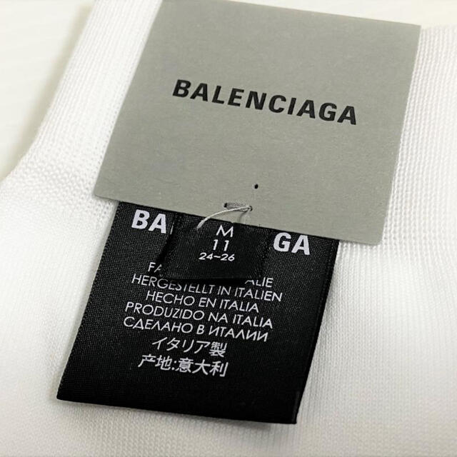 Balenciaga(バレンシアガ)の新品 BALENCIAGA バレンシアガ ロゴ ソックス 靴下 メンズのレッグウェア(ソックス)の商品写真