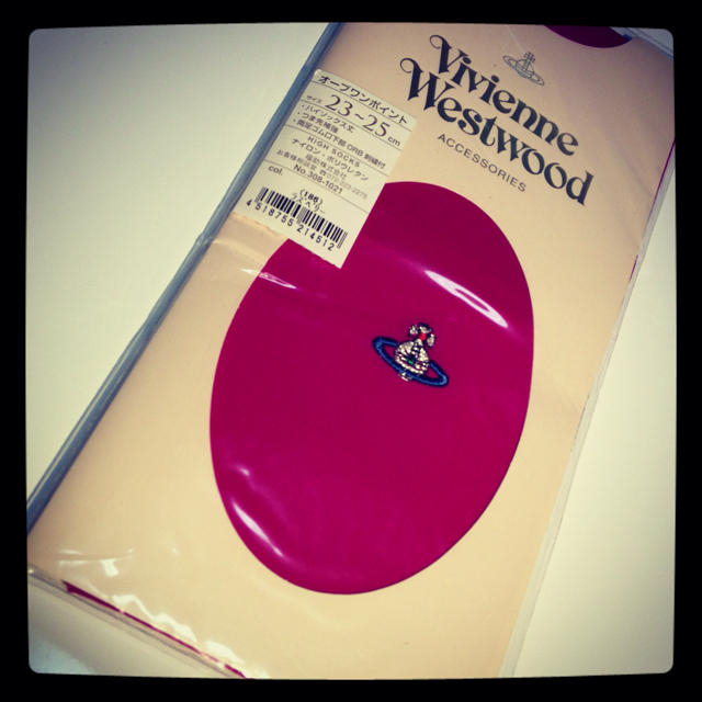 Vivienne Westwood(ヴィヴィアンウエストウッド)の☆vivienne ハイソックス☆ レディースのレッグウェア(ソックス)の商品写真