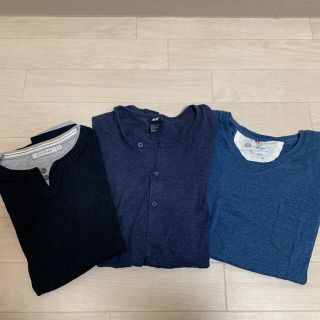 エイチアンドエム(H&M)の長袖Tシャツ　ロンT メンズ　カットソー (Tシャツ/カットソー(七分/長袖))