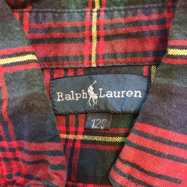 Ralph Lauren(ラルフローレン)のラルフローレン チェックシャツ ネルシャツ　ボタンダウン　120 キッズ/ベビー/マタニティのキッズ服男の子用(90cm~)(ブラウス)の商品写真