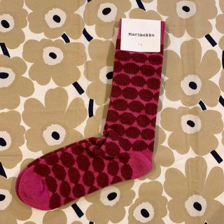 マリメッコ(marimekko)のmarimekko マリメッコ　人気のウールソックス　22-23cm(ソックス)