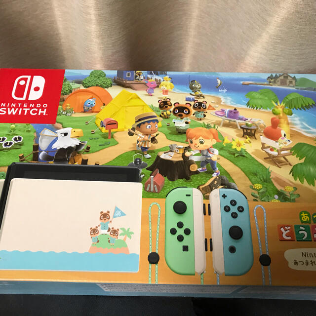 Nintendo Switch(ニンテンドースイッチ)のNintendo Switch本体　あつまれどうぶつの森 同梱版 エンタメ/ホビーのゲームソフト/ゲーム機本体(家庭用ゲーム機本体)の商品写真