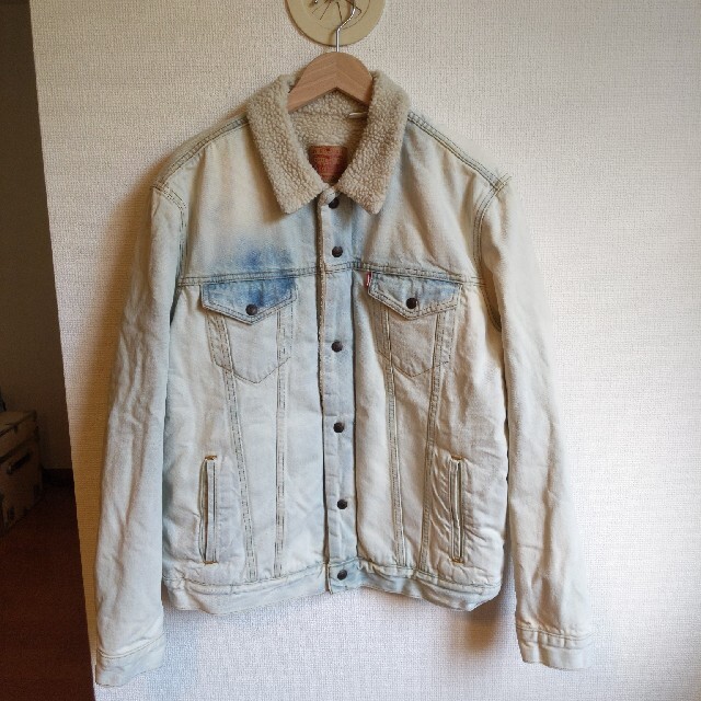 Supreme Levis Boa Denim Jacket L の 