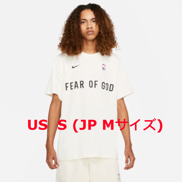 Nike x Fear of God ウォームアップTシャツ アイボリー