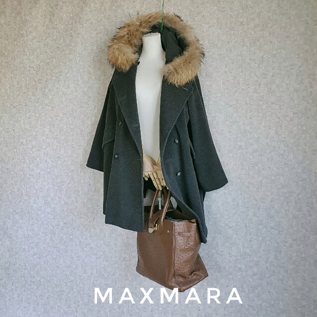 Max Mara(マックスマーラ)の希少 超高級  マックスマーラ 憧れのビッグリアルファーコート ウィークエンド レディースのジャケット/アウター(毛皮/ファーコート)の商品写真