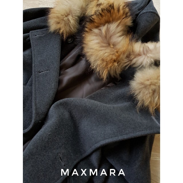 Max Mara(マックスマーラ)の希少 超高級  マックスマーラ 憧れのビッグリアルファーコート ウィークエンド レディースのジャケット/アウター(毛皮/ファーコート)の商品写真