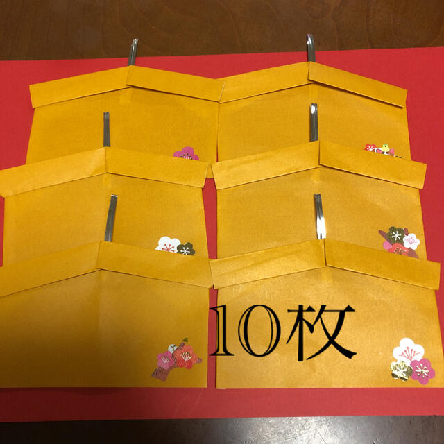 絵馬　お正月飾り　折り紙　梅　　10枚 ハンドメイドのハンドメイド その他(その他)の商品写真